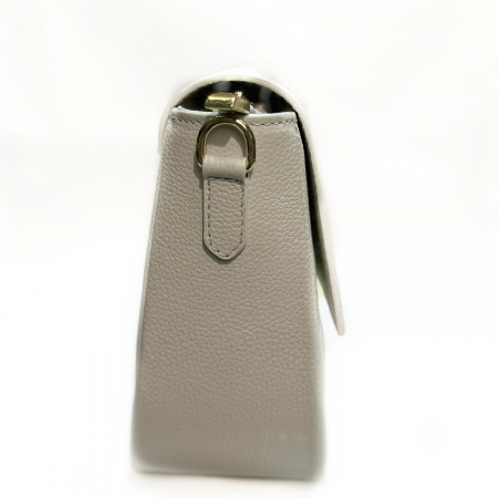 Geanta eleganta de dama, piele naturala, Luna, Alb ivory [2]