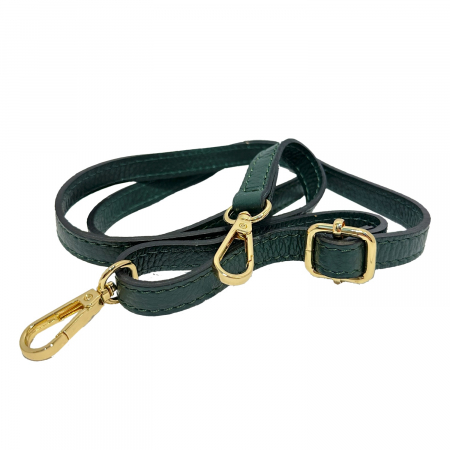 Geanta eleganta de dama, piele naturala, Noelle, Verde inchis [3]