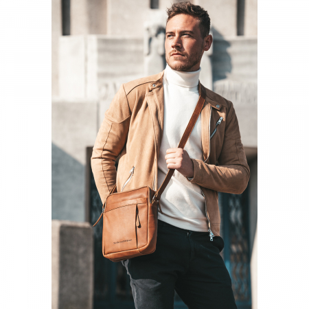 Borsete - Geanta incapatoare, The Chesterfield Brand, din piele moale, Alva, Maro coniac