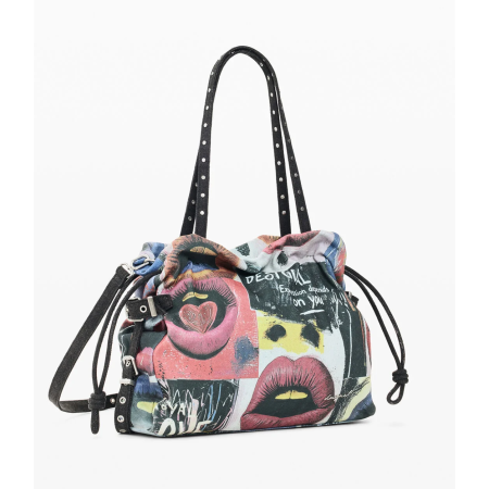 Geanta mare de dama Desigual, seria Graffiato Blue, Multicolor [4]
