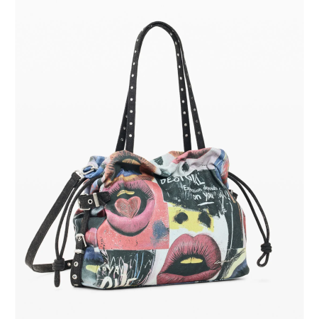 Genti de zi - Geanta mare de dama Desigual, seria Graffiato Blue, Multicolor