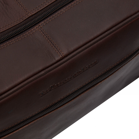 Geanta mare pentru cosmetice The Chesterfield Brand, din piele naturala, Cyprus, Maro Inchis [3]
