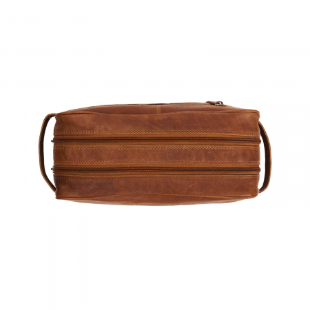 Geanta mare pentru cosmetice The Chesterfield Brand, din piele naturala, Stefan, Maro coniac [5]