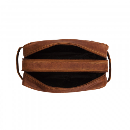 Geanta mare pentru cosmetice The Chesterfield Brand, din piele naturala, Stefan, Maro coniac [4]