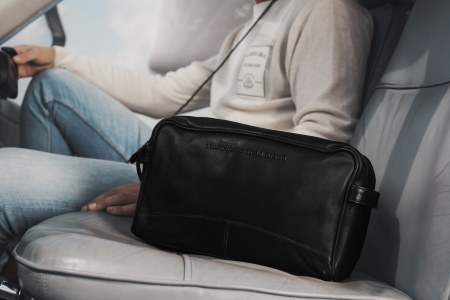 Geanta mare pentru cosmetice The Chesterfield Brand, din piele naturala, Stefan, Negru [1]
