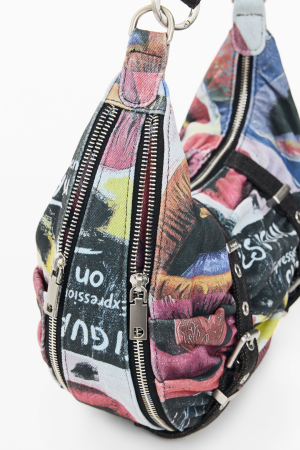 Geanta medie de dama Desigual, seria Graffiato Blue, Multicolor [1]