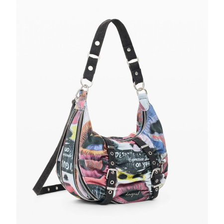 Genti de zi - Geanta medie de dama Desigual, seria Graffiato Blue, Multicolor