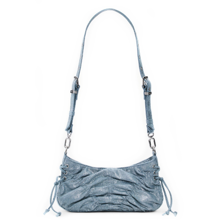 Geanta mica de dama, crossbody, Desigual, Boxton Mini Denim, Albastru [7]