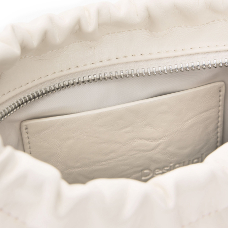 Geanta mica de dama, crossbody, Desigual, La Rouge Mini, Alb [2]