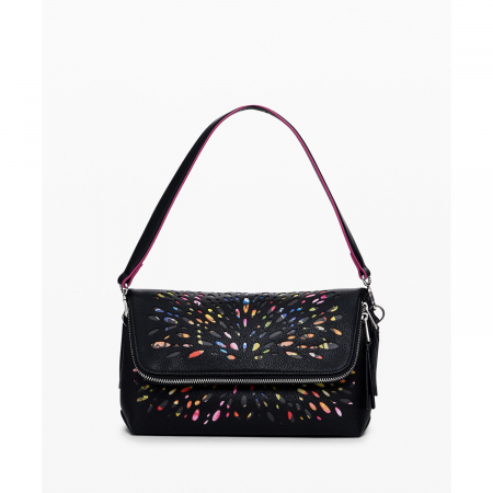 Geanta mica de dama crossbody, Desigual, seria Blackwell Venecia, Negru [4]