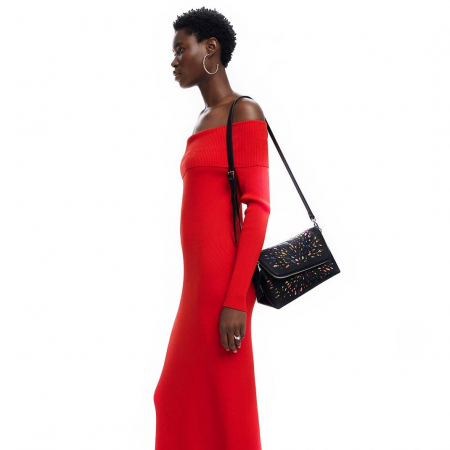 Geanta mica de dama crossbody, Desigual, seria Blackwell Venecia, Negru