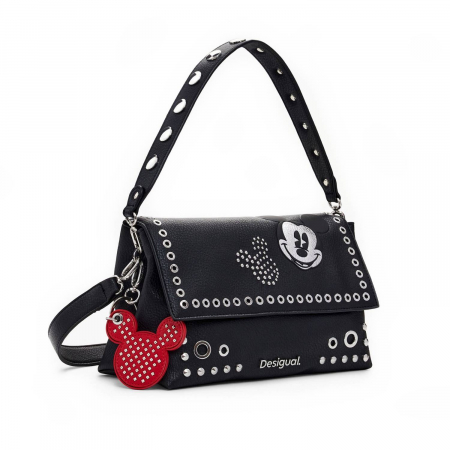 Geanta mica de dama crossbody, Desigual, seria Mickey Rock Venecia, Negru [2]