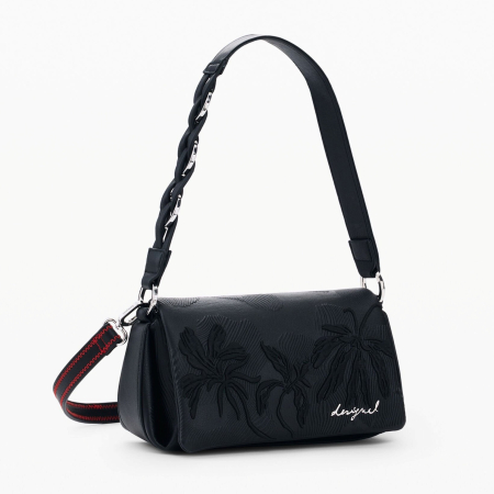 Geanta mica de dama crossbody, Desigual, seria Mirenis Maron Mini, Negru [2]