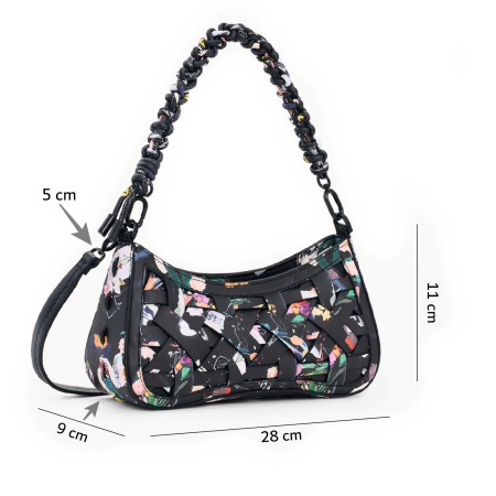 Geanta mica de dama, crossbody, Desigual, seria Osmio Alsacia, Negru [1]