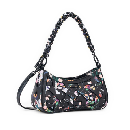 Posete - Geanta mica de dama, crossbody, Desigual, seria Osmio Alsacia, Negru