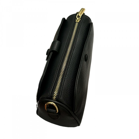 Geanta mica de dama crossbody, piele naturala, Alya, Negru [1]