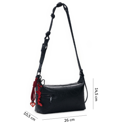 Geanta mica de dama, de mana si umar, Desigual, Mickey, Negru [1]