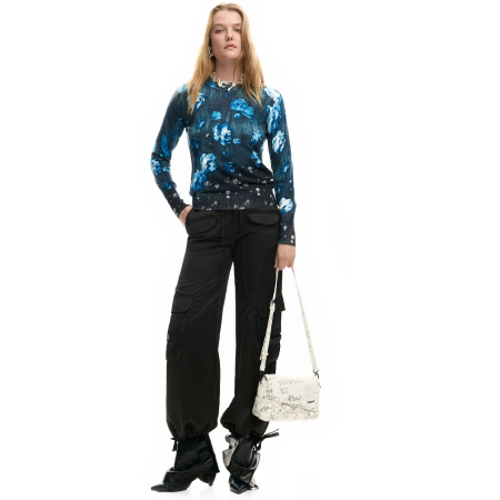 Geanta mica de dama, de mana si umar, Desigual, seria Indio Phuket Mini, Bej [6]