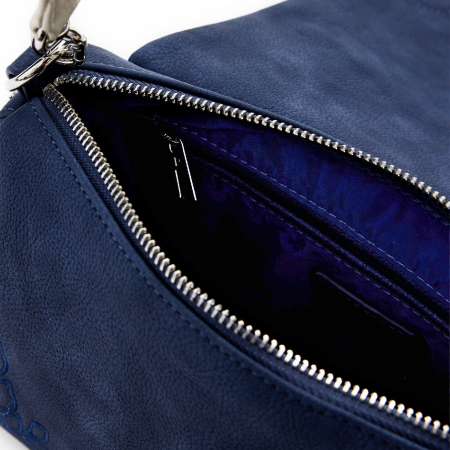 Geanta mica de dama, de mana si umar, Desigual, seria Sierra Naron Medium Flap, Albastru [2]