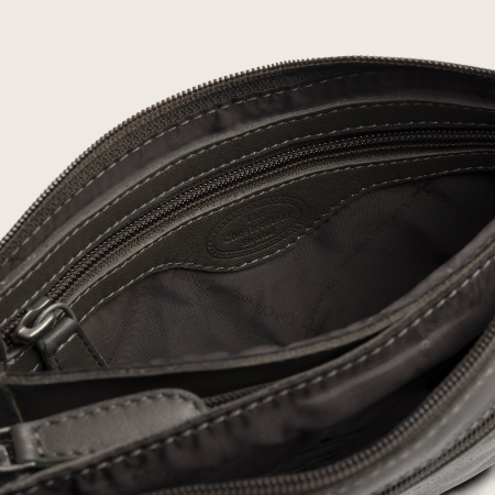 Geanta mica de dama, de umar, The Chesterfield Brand, Brisa, piele naturala, Gri inchis [9]