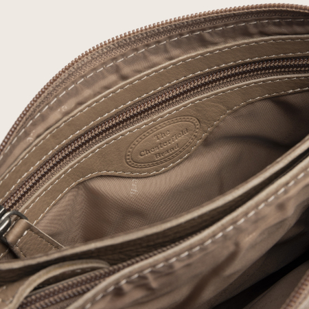 Geanta mica de dama, de umar, The Chesterfield Brand, Brisa, piele naturala, Taupe [2]