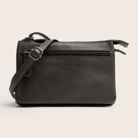 Geanta mica de dama, de umar, The Chesterfield Brand, Brisa, piele naturala, Gri inchis [1]