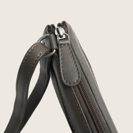Geanta mica de dama, de umar, The Chesterfield Brand, Brisa, piele naturala, Gri inchis [5]