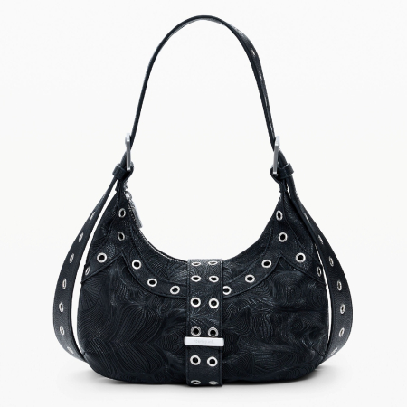 Geanta mica de dama, Desigual, Leiria, Negru [6]