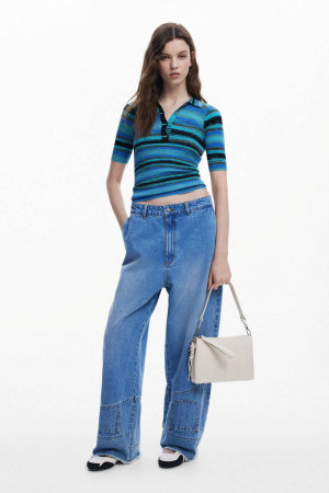 Geanta mica de dama, Desigual, seria Etherea Dortmund, Ocru [2]