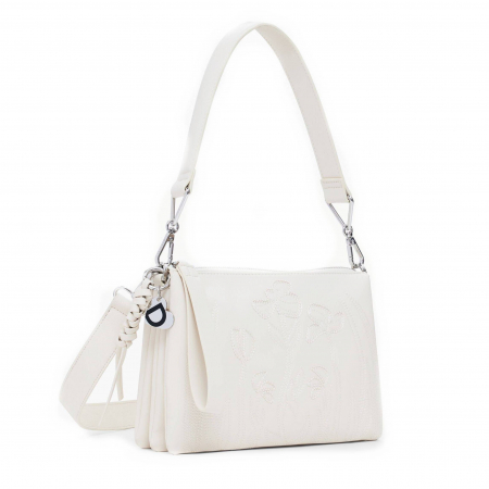 Geanta mica de dama, Desigual, seria Etherea Dortmund, Ocru