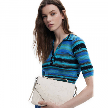 Geanta mica de dama, Desigual, seria Etherea Dortmund, Ocru [1]