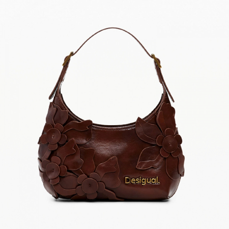 Geanta mica de dama, Desigual, seria Reprise Choco Valenti, Maro inchis [3]