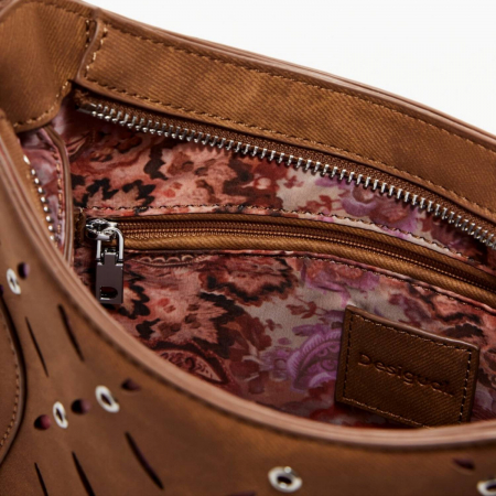 Geanta mica de dama, Desigual, seria Yankee Manaos, Maro camel [2]