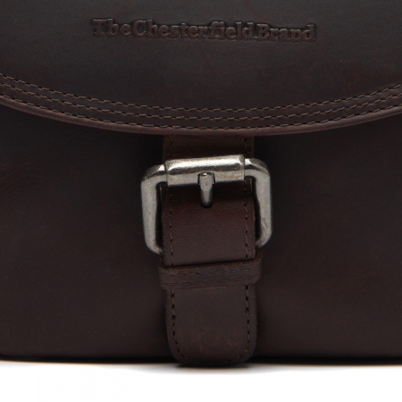 Geanta mica de dama, din piele naturala , de umar, The Chesterfield Brand, Lucian, Maro inchis [1]