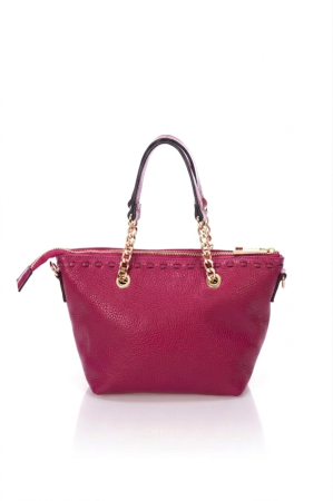 Geanta mica de dama, Massimo Castelli, din piele naturala, model 16053, Fucsia inchis [2]