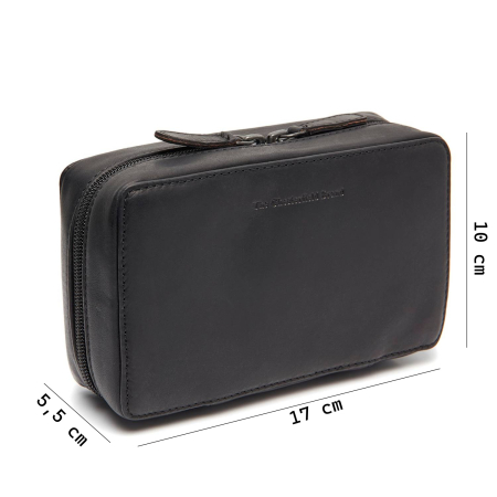 Geanta mica (organizator) accesorii electronice, The Chesterfield Brand, din piele naturala, Ardan, Negru [1]