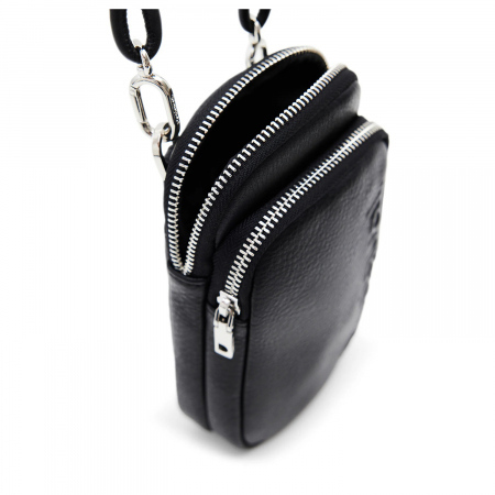 Geanta mica pentru telefon, Desigual, seria Half logo, Negru [2]