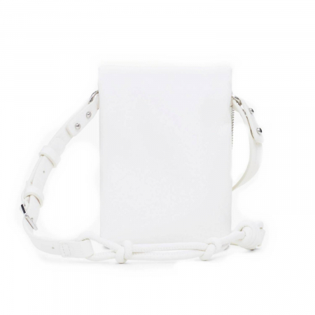 Geanta mica pentru telefon, Desigual, seria Half Logo, Alb [6]