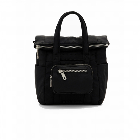 Geanta mica tip rucsac, de dama, Desigual, seria Basic Modular Voyager, Negru [2]
