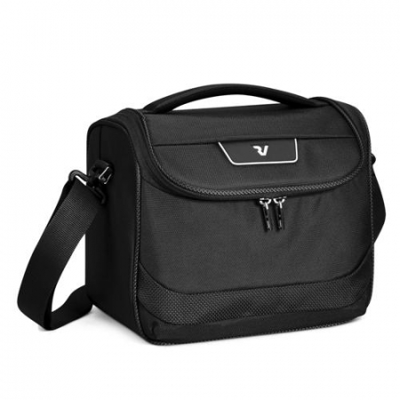 Geanta pentru cosmetice din material textil, Roncato, model Joy, Negru