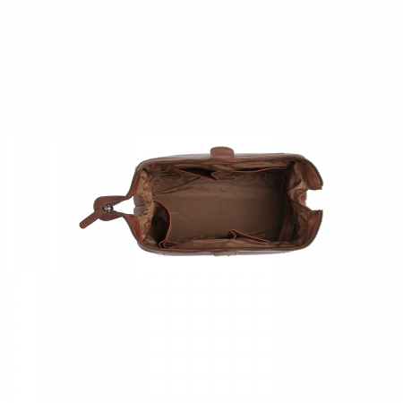 Geanta pentru cosmetice The Chesterfield Brand, din piele naturala, Biassa, Maro coniac [5]