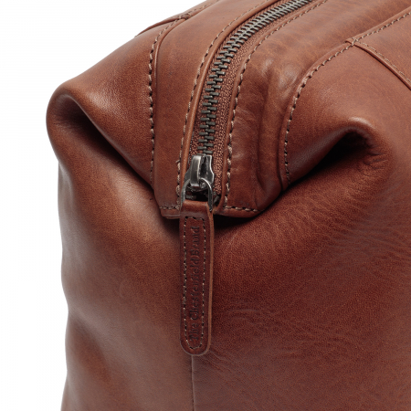 Geanta pentru cosmetice The Chesterfield Brand, din piele naturala, Biassa, Maro coniac [3]