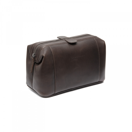 Genti cosmetice - Geanta pentru cosmetice The Chesterfield Brand, din piele naturala, Biassa, Maro inchis