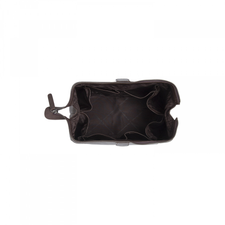 Geanta pentru cosmetice The Chesterfield Brand, din piele naturala, Biassa, Maro inchis [3]