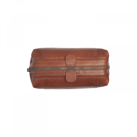 Geanta pentru cosmetice The Chesterfield Brand, din piele naturala, Biassa, Maro coniac [6]