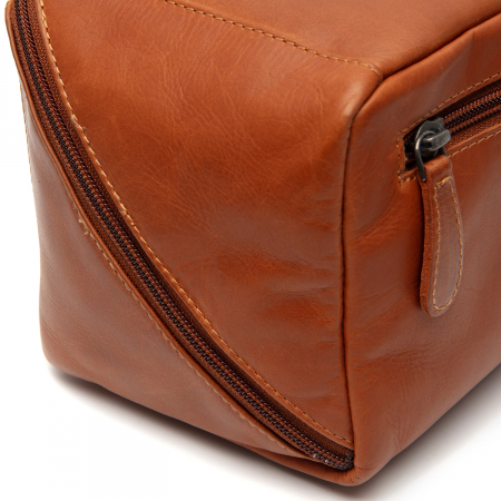 Geanta pentru cosmetice The Chesterfield Brand, din piele naturala, Elmia, Maro coniac [4]