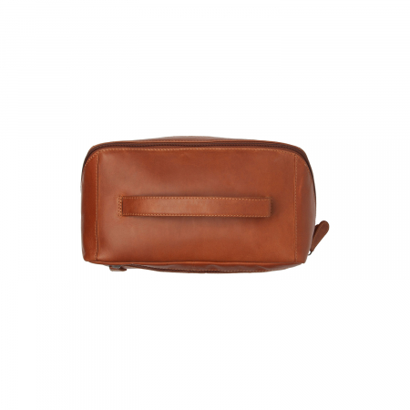Geanta pentru cosmetice The Chesterfield Brand, din piele naturala, Elmia, Maro coniac [3]