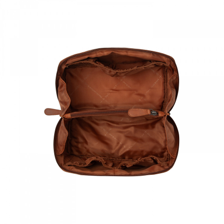 Geanta pentru cosmetice The Chesterfield Brand, din piele naturala, Elmia, Maro coniac [1]