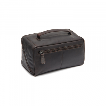 Geanta pentru cosmetice The Chesterfield Brand, din piele naturala, Elmia, Maro inchis [5]