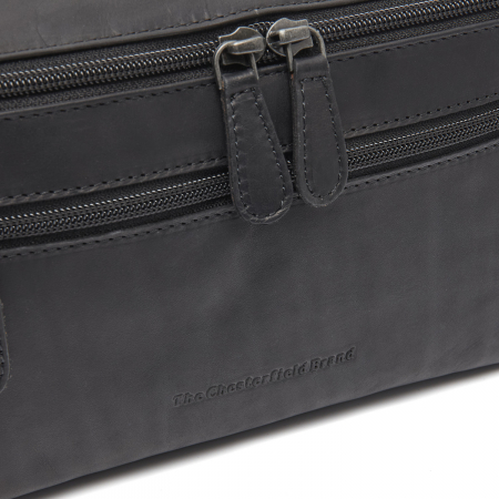 Geanta pentru cosmetice The Chesterfield Brand, din piele naturala, Elmia, Negru [2]